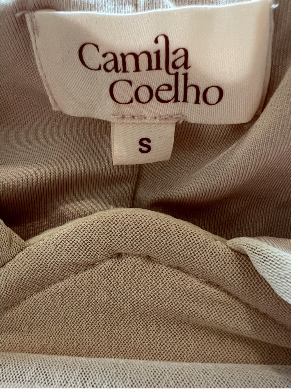 Camila Coelho Cream Tie-Shoulder Cropped Bustier Top - Picture 9 of 12